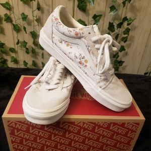Old School Vintage Floral Vans Shoe